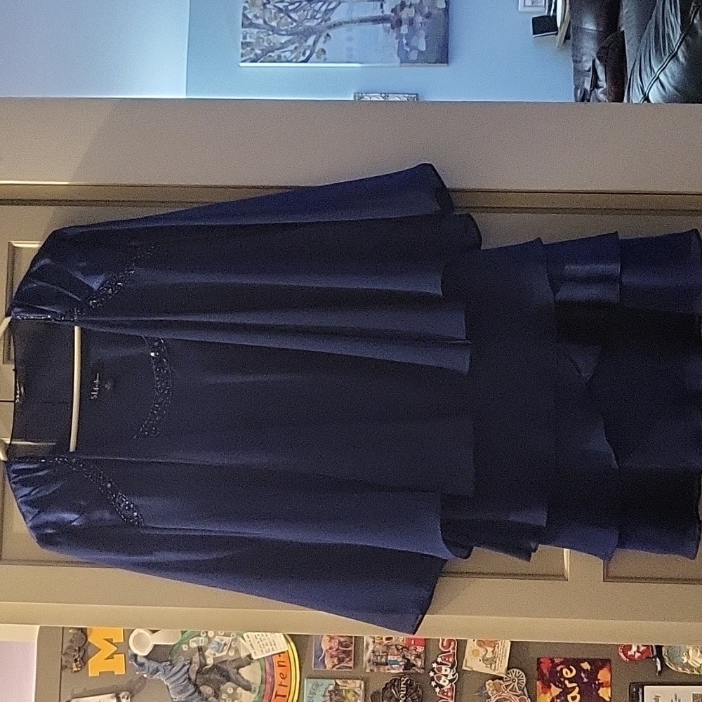 SL Fashions Lightweight Dress and Sequin Jacket
